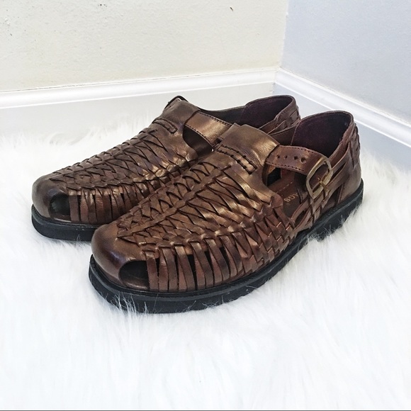 mens soft leather sandals